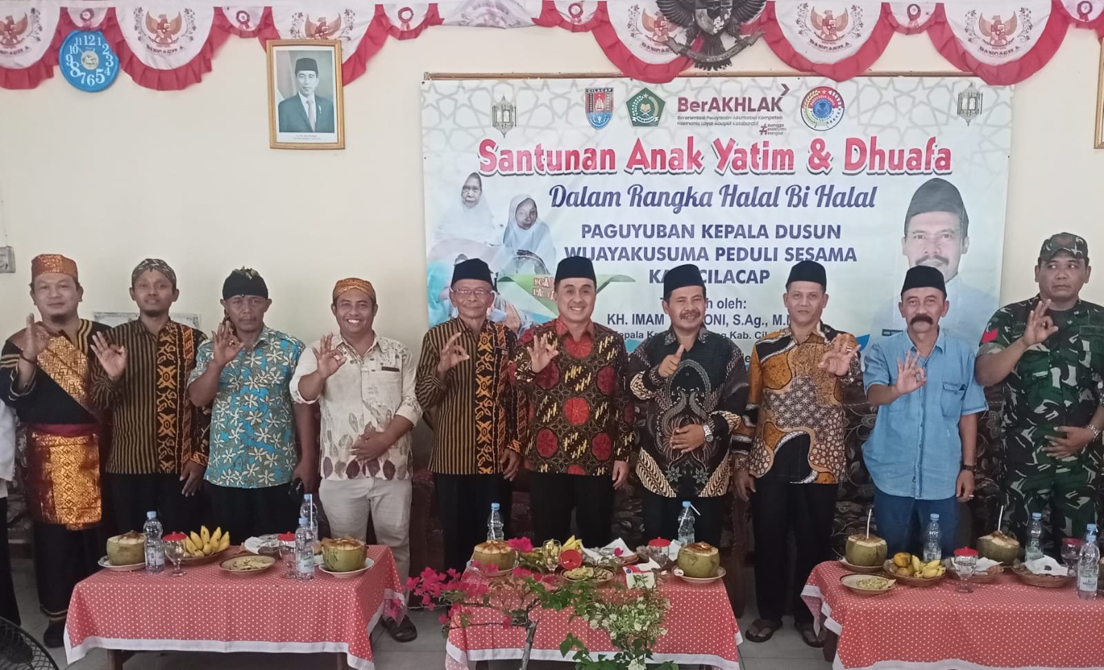 Santunan Anak Yatim dan Dhuafa dalam Rangka Halal Bihalal Paguyuban Kepala Dusun Wijayakusuma Peduli Sesama