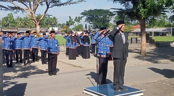 Forkopincam Gandrungmangu Menggelar Upacara Bendera Harkitnas tahun 2023