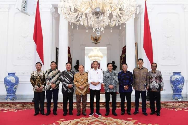 Presiden Joko Widodo menerima para pimpinan purnawirawan TNI-Polri