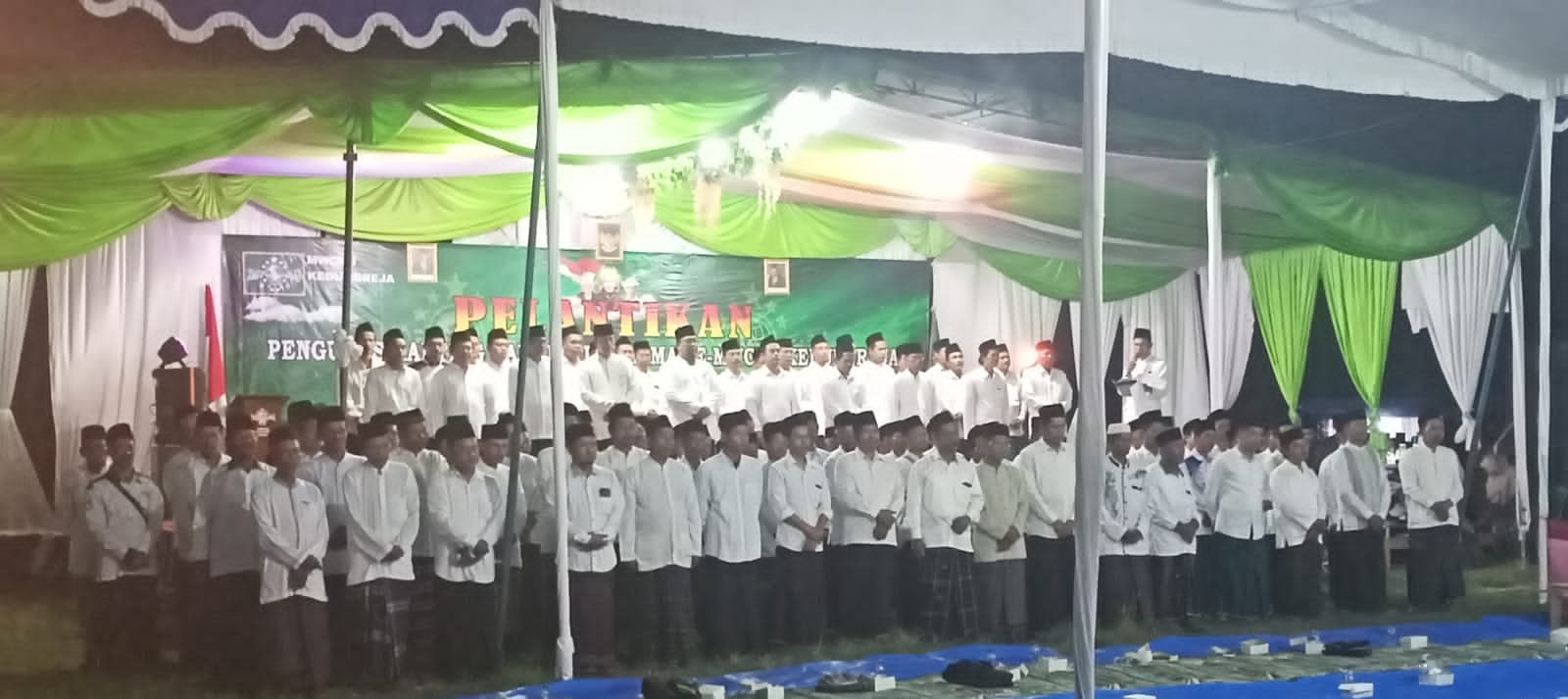 Pelantikan Pengurus Ranting Nahdlatul Ulama se MWCNU Kedungreja Masa Khidmat 2023-2028 dan Harlah ke-4 Majelis Al-Muhibbin Cilacap Barat