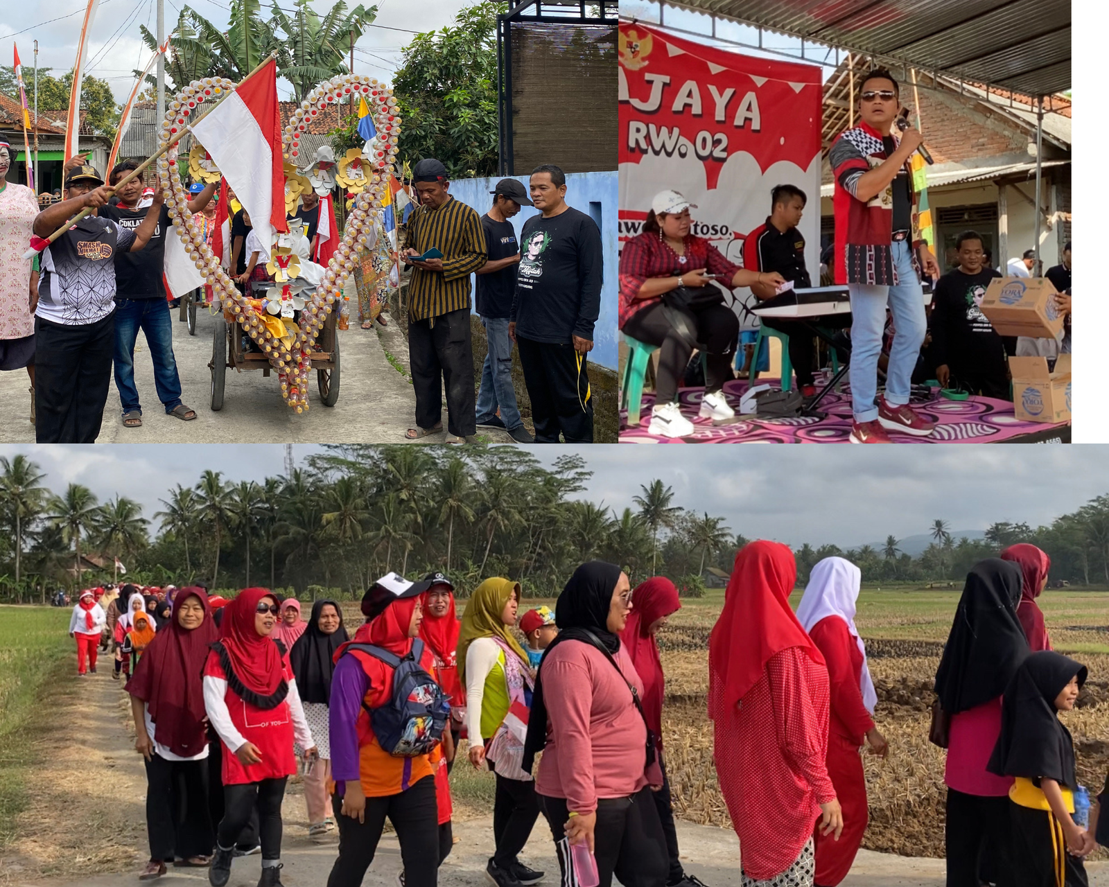 Samidi Curanmor, Ramaikan Jalan Sehat Loka Jaya di Desa Wringinharjo