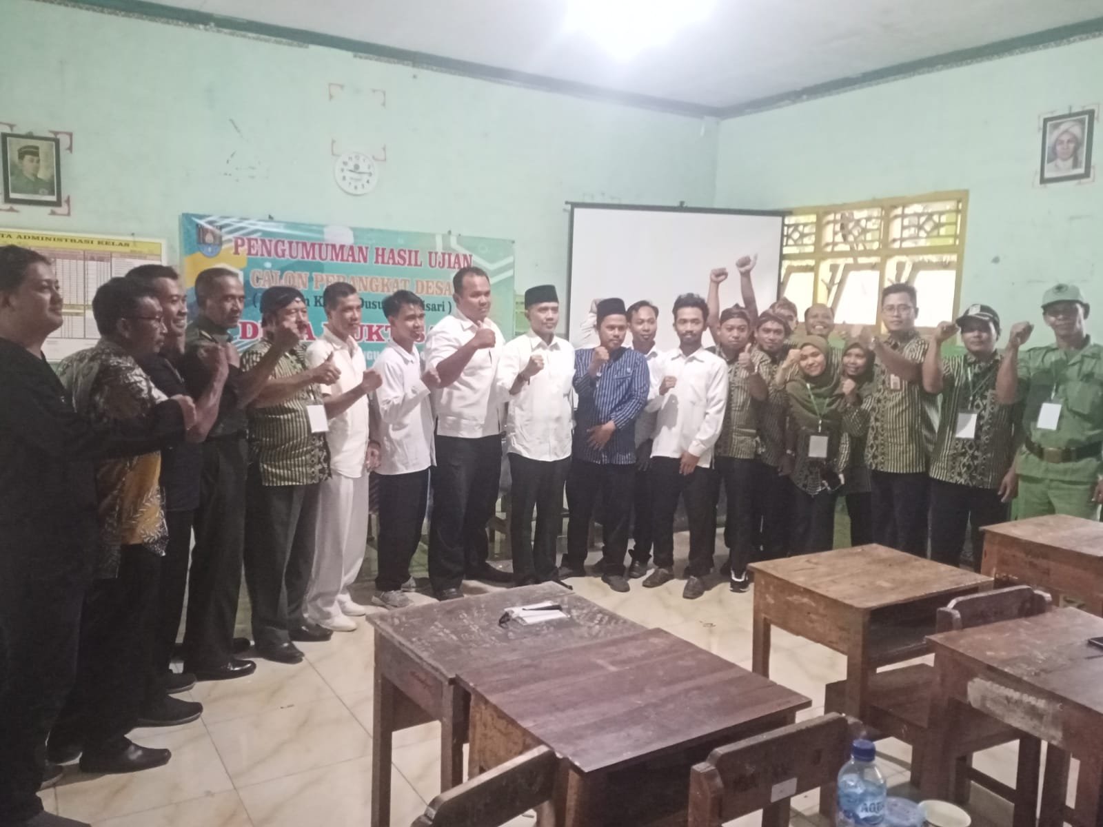 Empat Peserta Calon Perangkat Desa Muktisari Jabatan Kepala Dusun Muktisari lkuti Ujian