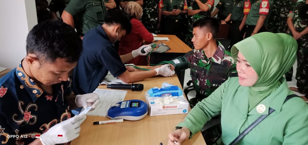 Sambut HUT ke-78 TNI Kodim 0619 Purwakarta Melaksanakan Olahraga, Bazar, Donor Darah, dan Bakti Kesehatan