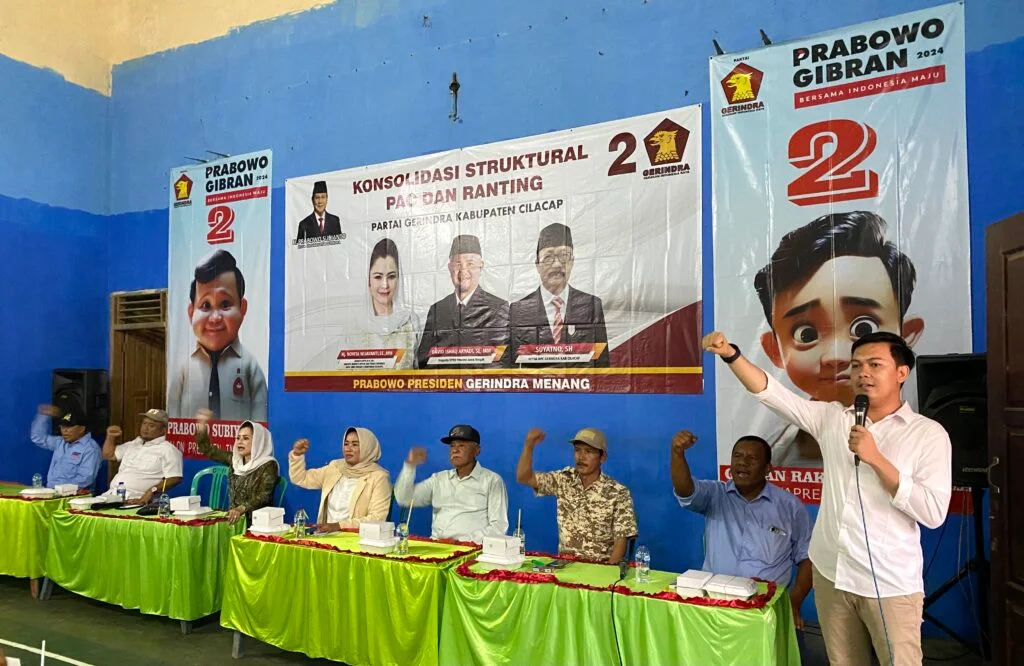 Perkuat Organisasi Partai, DPC Partai Gerindra Cilacap Konsolidasi Struktural PAC dan Ranting di Kedungreja